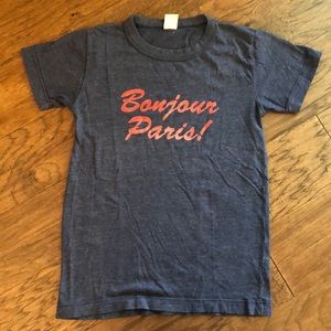 Urban Outfitters Bonjour Paris Graphic Teeshirt